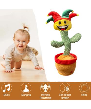 Dancing Cactus Toy - Singing Plush Interactive Repeating & Dancing Fun - Grinning Gus the Horned Cactus - USB Rechargeable - Christmas Decoration Piece - Buy Online on SooperMarket.com