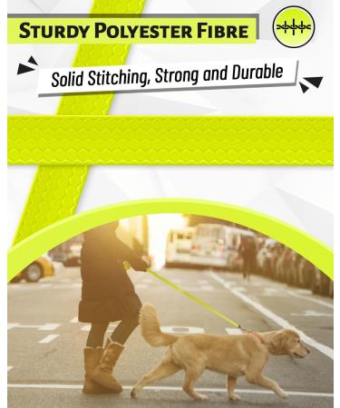 Looxmeer Neon Yellow Dog Leash - 3m to 30m Premium Tear-Resistant Training Tow Lines with Hand Loop & D Carabiner for International Shipping - Buy Online on SooperMarket.com