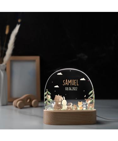 Kidsmood Nachtlampe - Personalized Bedside Lamp for Children | Cute Night Light for Babies | Unique Gift for Baby Showers & Births - Buy Online on SooperMarket.com