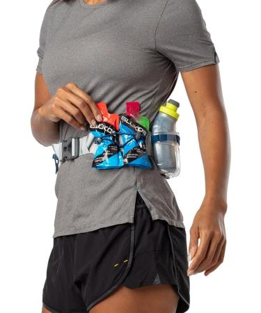 Nathan Insulated Running Belt Trail Mix Plus - Vapor Grey/Marine Blue - Adjustable One Size - Buy Online on SooperMarket.com