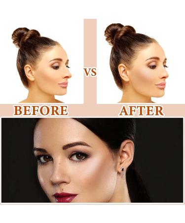 2 Color Dual Cream Contour Stick Set - Lightweight & Waterproof Highlighter and Bronzer Stick - Long Lasting Face Makeup Stick (W01LIGHT) - Buy Online on SooperMarket.com
