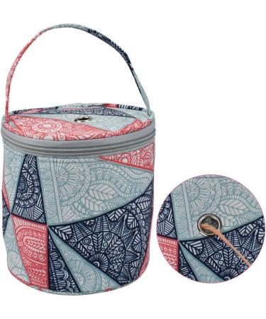 Coopay Small Yarn Storage Bag Mini Knitting Bag Yarns Drum Case for Carry Yarn Ball Crochet Kits Knitting Supplies and Sewing Accessories for Beginner Crocheter and Crafter Blue - Buy Online on SooperMarket.com