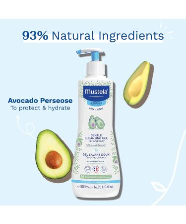 Mustela Baby Gentle Cleansing Gel with Avocado - 16.90 fl oz for Normal Skin - Buy Online on SooperMarket.com