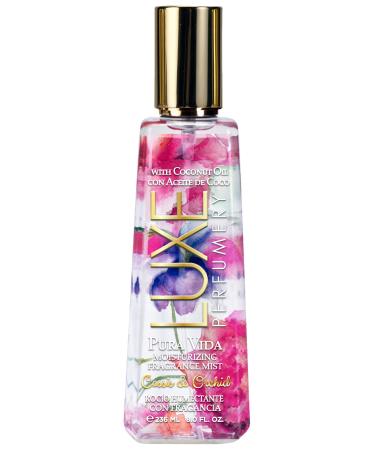 Luxe Perfumery Pura Vida Moisturizing Body Mist Cassis/Orchid 8 Fl Oz pink (38949981203-Parent) pink 7.98 Ounce (Pack of 1)