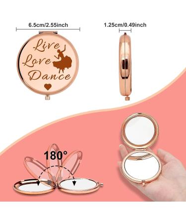 Dance Lover Compact Makeup Mirror - Perfect Gift for Women, Dance Teachers, Ballerinas, and Dancers - Ideal for Birthdays, Graduations, and Dance Recitals - Buy Online on SooperMarket.com