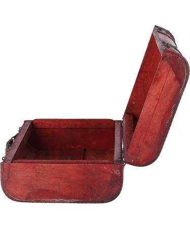 Vintage Composite Wood Portable Suitcase with Map Pattern - Stylish Storage Chest for International Shipping - Buy Online on SooperMarket.com