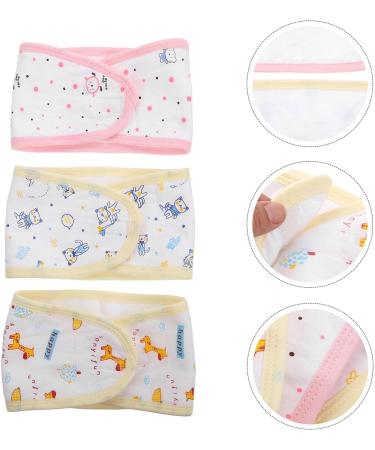 EXCEART 3pcs Baby Belly Band - Newborn Essentials Umbilical Cord Navel Belt - Infant Belly Band (Random Color) - Buy Online on SooperMarket.com