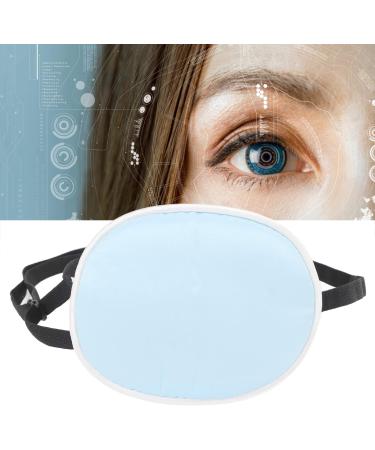 3 Pieces Amblyopia Eye Patch Silk Cotton Elastic Strap Full Cover Light Blocking Strabismus Eye Pad Adult Adjustable Single Eye Patch with Elastic Strap(Blue) - Buy Online on SooperMarket.com