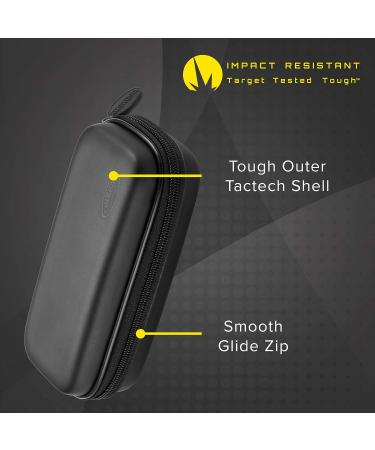 Casemaster Sentry Dart Case - Slim EVA Shell for Steel and Soft Tip Darts - Holds 6 Darts with Built-in Storage - Black - Buy Online on SooperMarket.com