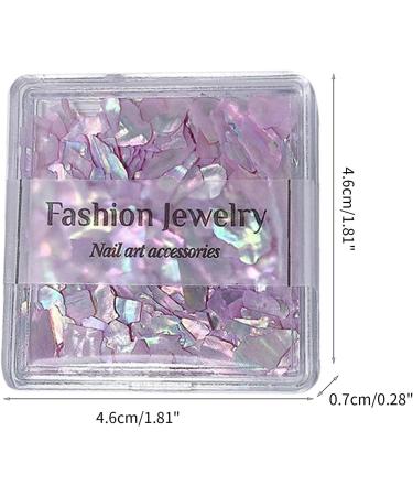 Irregular Shell Slices Nail Supplies Colorful Shell Nail Art Slices 3D Nail Art Flakes For Manicure Decoration DIY Nail Art Shells sea blue - Buy Online on SooperMarket.com