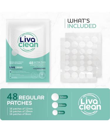 LivaClean (96 Count 2 Pack) Hydrocolloid Patches Hydrocolloid Patches for Face Hydrocolloid Gunk Catcher Hydrocolloid Covers - Buy Online on SooperMarket.com