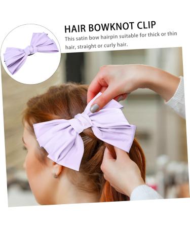 Angoily Bow Hairpin Back of Head D568 Purple Fabric (cotton) Grace - Buy Online on SooperMarket.com