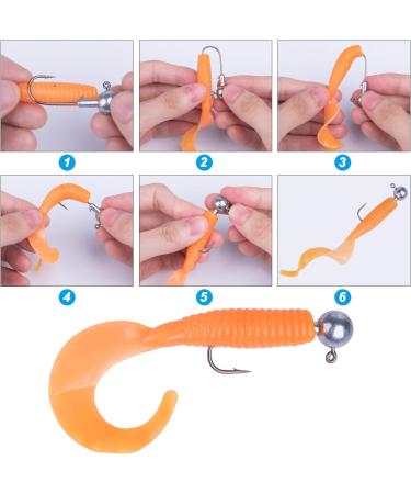 Goture Round Jig Head Hooks 1/4oz 50 Pack for Freshwater and Saltwater Fishing | Pro Swimbait Jig Heads in Fishing Box for Trout, Bass, Crappie - Buy Online on SooperMarket.com