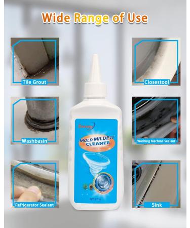 Deuvuo Mould Remover Gel UK 280g 2 Pack Mold And Mildew Remover Gel With Brush For Washing Machine Mould Extreme Gel For Bathroom Painted Walls Tiles Ceiling Window Seals Wood (10 Fl Oz) 140 ml (Pack of 2) - Buy Online on SooperMarket.com