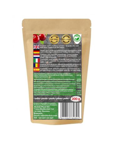 Buy 100% Natural Cranberry Powder 200g | Wild Collection Fruit Powder | Premium Quality Superfood - Buy Online on SooperMarket.com