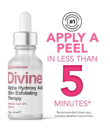 Mandelic Acid Peel 40% for Face - Professional Intense Chemical Peel for Rosacea, Acne, Hyperpigmentation & Melasma - Alpha Hydroxy Acid Skin Brightening Treatment - 1 Fl Oz - Buy Online on SooperMarket.com