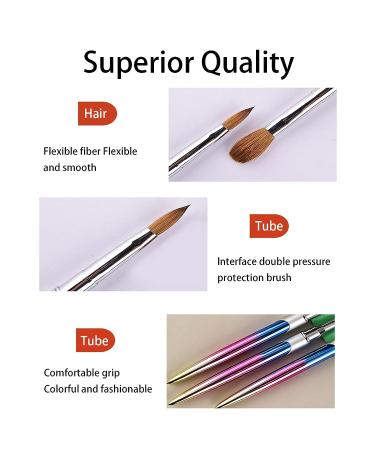 Professional Acrylic Nail Brush Set - 12 Soft Bristle Brushes for DIY Manicure Pedicure at Home Salon - Buy Online on SooperMarket.com