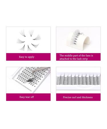 Buy 8D 0.07mm C Curl 14mm Premade Russian Volume Eyelash Extensions | Artificial Lashes for Stunning Volume - Buy Online on SooperMarket.com