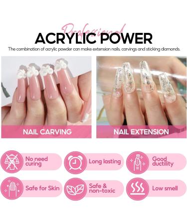 PEACECOLOR 8G Nude Acrylic Powder Professional Acrylic Nail Powder Polymer for Acrylic Nail Extension Carving Nails No Nail Lamp Needed for Home and Salon Use color 157 - Buy Online on SooperMarket.com