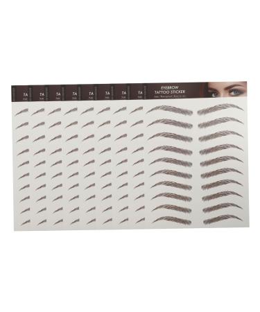 Gogogmee 9 Sheets Waterproof Eyebrow Stickers Eyebrow Stencils Imitation Eyebrow Cosmetic 6d Eyebrow Trimming