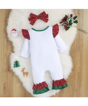 Loalirando Baby Christmas Romper | My First Xmas Outfit for Newborn Toddler | 9-12 Months | White 60 - Buy Online on SooperMarket.com