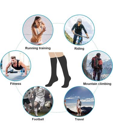 Leostep Compression Stockings for Women & Men - 20-30 mmHg Support Socks (7 Pairs) Ideal for Pregnancy Nurses Travel & Running - L-XL Underwater World - Buy Online on SooperMarket.com