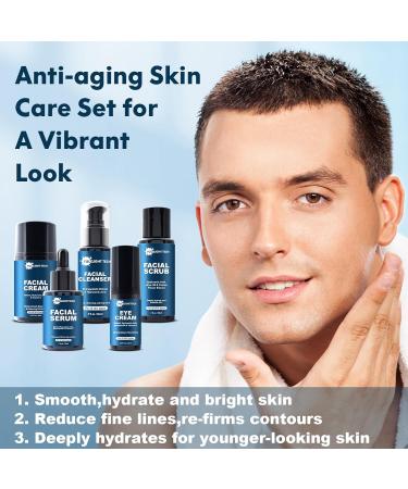 Men's Anti-Aging Skin Care Kit - Reduce Wrinkles & Hydrate | Unique Gift for Him - Perfect for Christmas Stocking Stuffers - Buy Online on SooperMarket.com