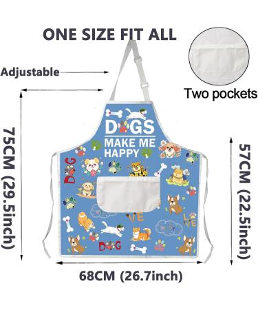 BNQL Waterproof Dog Cooking Apron | Cute Puppy Care Gift & Groomer Essential - Make Dogs Happy! - Buy Online on SooperMarket.com