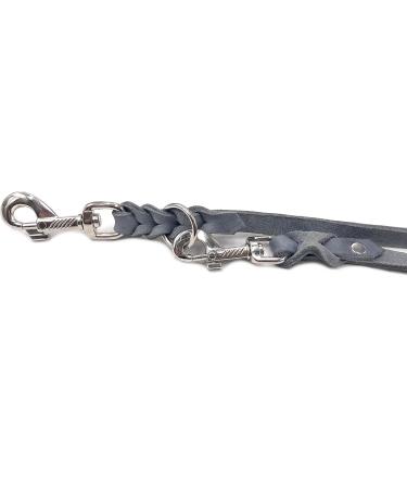 Buy Adjustable Dog Liner for Small & Large Dogs 2.80m x 15mm Gray Durable Double Linen Leash for All Breeds - Buy Online on SooperMarket.com