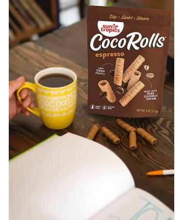 Sun Tropics CocoRolls Espresso - Delicious Coconut Snack Rolls - Buy Online on SooperMarket.com