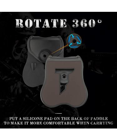 Universal OWB Holster | Compact to Full Size Pistols | Custom Size | Index Finger Release | Adjustable Cant | Autolock | Outside Waistband | Matte Black Finish | Left/Right Handed Option - Buy Online on SooperMarket.com