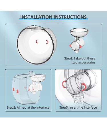 Buy Bellababy Portable Electric Milk Pump 2Ser - Double Hands-Free Touchscreen LCD Rechargeable 4 Modes & 9 Levels - International Shipping Available - Buy Online on SooperMarket.com