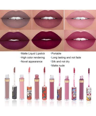 6PC Matte Nude Liquid Lipstick Set | Long-Lasting Easy Application Intense Color & Hydration Perfect for All Skin Types - Buy Online on SooperMarket.com
