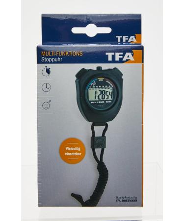 TFA Dostmann Digital Stopwatch 38.2030 | Compact 1/100s Timer | L 65 x W 21 x H 79 mm - Buy Internationally - Buy Online on SooperMarket.com