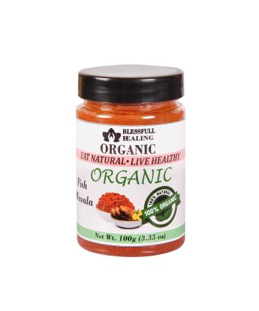Blessfull Healing Organic Fish Masala 100 Gram Airtight Container (Packing May Vary) 100 Gram 3.35 oz
