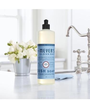 Mrs. Meyer's Clean Day Liquid Dish Soap - Biodegradable Rain Water Formula 16 fl. oz | Eco-Friendly & Effective Cleaning - Buy Online on SooperMarket.com