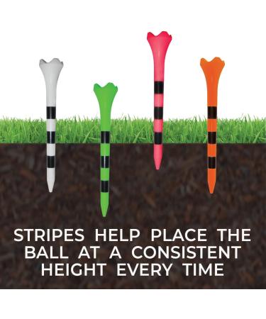Pride Performance Golf Tees 2-3/4 Striped 100 Count - Citrus Orange - Buy Online on SooperMarket.com