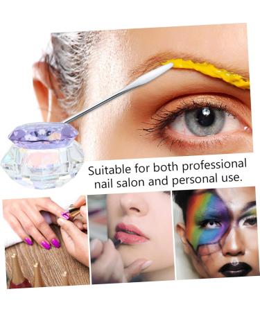 minkissy Nail Art Crystal Cup Cosmetics Glass Purple Cover Diamond 6.5x8cm Purple - Buy Online on SooperMarket.com