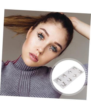 HAPINARY 8 Pairs Halloween Eyeliner Stickers Tool Stickers Face Stickers Eye Makeup Sticker Pvc Black - Buy Online on SooperMarket.com