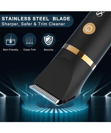 SCTTOMON 3-in-1 Waterproof Men's Body Razor & Ball Trimmer - Wireless Inguinal & Nose Hair Groomer - Buy Online on SooperMarket.com