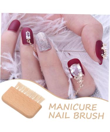 FOYTOKI Nail Cleaning Brush Manicure Brush Nail Duster Nail Supplies Nail Scrub Brush Nail Dust Brush Nail Brush for Cleaning Fingernails Nail Scrubber Nail Brush Cleaner Small Nail Brush - Buy Online on SooperMarket.com