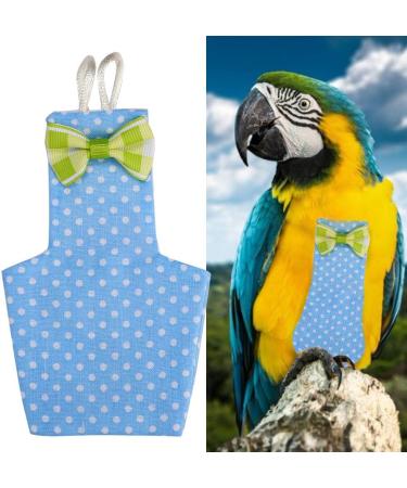 Viagasafamido Reusable Parrot Diaper Flight Suit - Washable Bird Diaper Clothing for Comfortable Travel (Blue) - Buy Online on SooperMarket.com