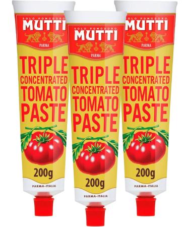 Tomato Puree Bundle with Mutti Triple Concentrated Tomato Puree 200g x3 (Pack of 3) - Buy Online on SooperMarket.com