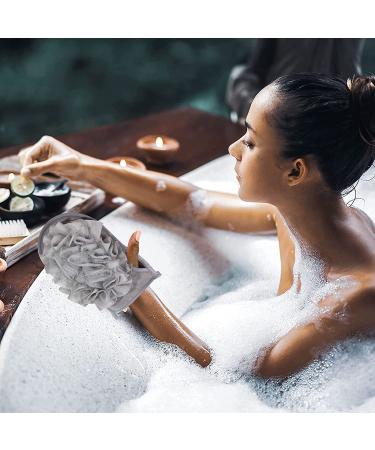 2-Pack Bath Loofah Body Scrubber Shower Pouf for Men and Women - Buy Online on SooperMarket.com