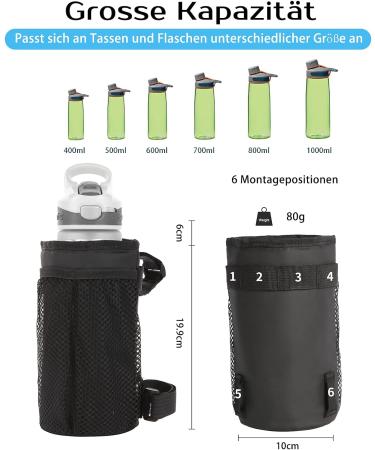 Seacool MTB Bike Bottle Holder - Waterproof Durable Bicycle Cup Holder for Drinks - 1PC Black - Buy Online on SooperMarket.com