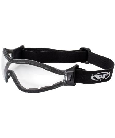GV Z33 Motorcycle Skydiving Airsoft Goggle Low Profile Anti Fog Clear Lens Plus Storage Bag Global Vision