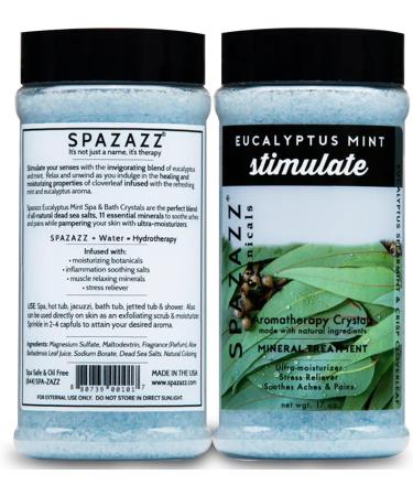 Spazazz Aromatherapy Spa & Bath Crystals 2PK - Eucalyptus Mint & Tropical Rain - 8.5 Oz for Relaxation & Wellness - Buy Online on SooperMarket.com