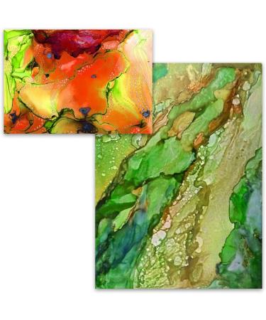 Alcohol Ink Paper 25 Sheets - Pixiss Heavy Weight Synthetic Paper for Alcohol Ink & Watercolor - A4 8x12 Inches - 300gsm - 1 Pack - Buy Online on SooperMarket.com