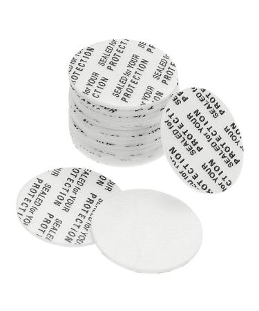 PATIKIL 22mm/0.87" Foam Lid Liner 100 Pack PS Foam Resistant Tamper Pressure Sensitive Seal for Bottle Cap Liners Seals