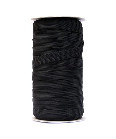 50 Yards Length Flat Elastic Band for Sewing Stretch Elastic Cord for DIY Projects  Arts and Crafts (Black  1/2 Inch Width) Black 1/2 Inch Width